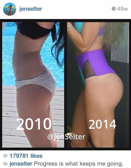 Jen Selter Butt Implants Before and After?