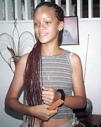 Rihanna in her teenage years