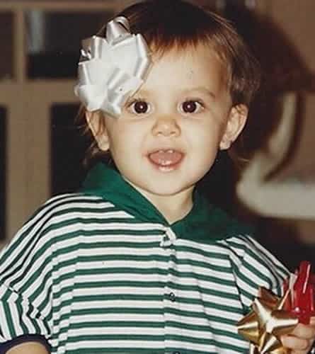 Ariana Grande when she was a baby toddler