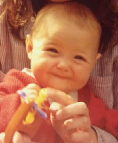 Camillia Luddington as a baby