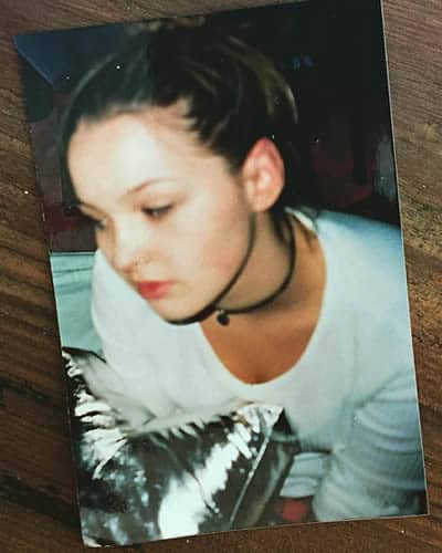 Camilla Luddington as a teen