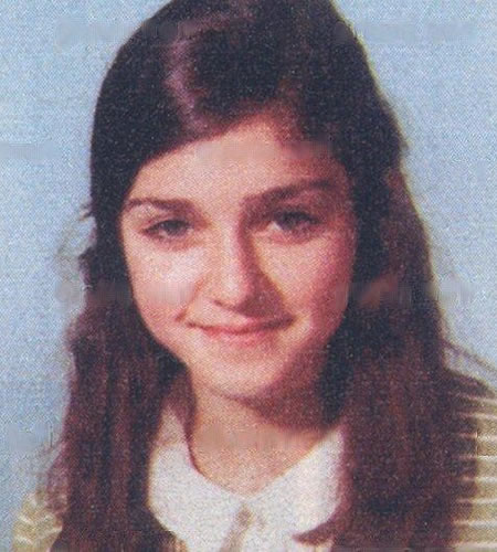 Madonna when she was a teenager.