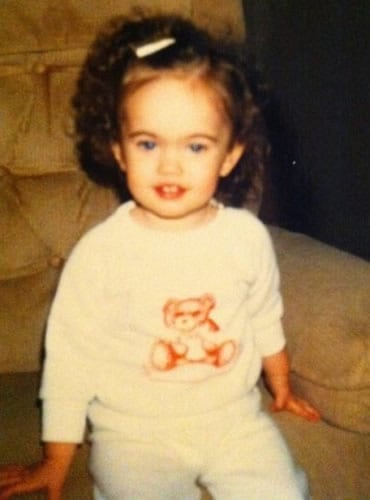 Young Megan Fox childhood picture about 3 years old