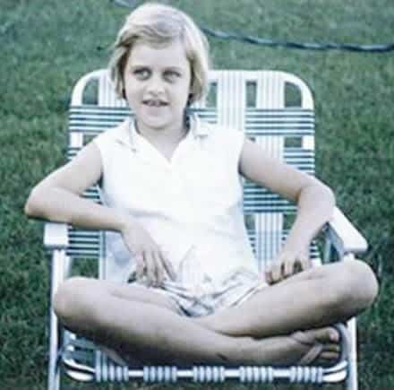 Young Ellen DeGeneres during childhood