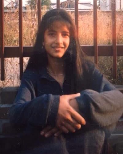 Katrina Kaif as a teenager