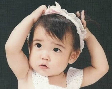 Hyuna when she was a baby
