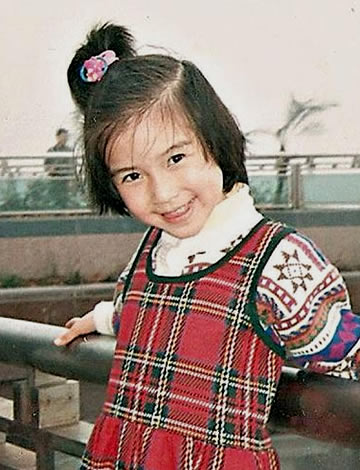 Angelababy during her childhood