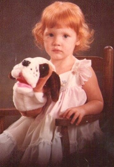 Jessica Chastain childhood photo